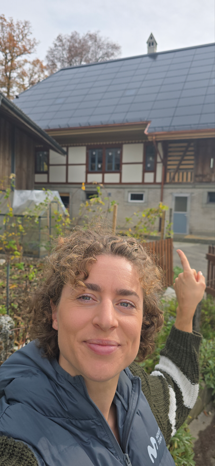 Die PV-Anlage ist installiert.