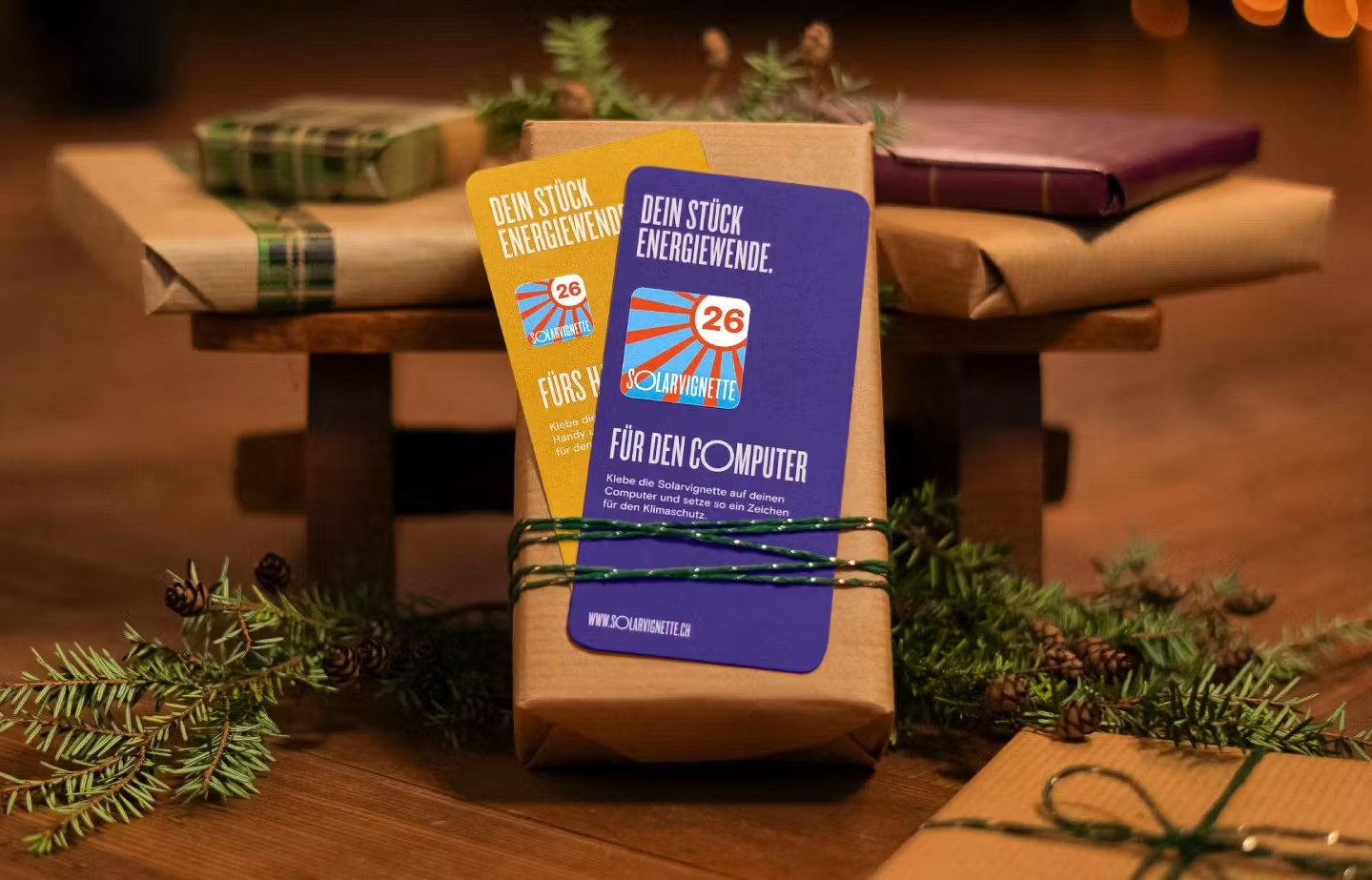 «Die Solarvignette ist ein ideales Weihnachtsgeschenk», sagt Anna Opladen. «Vor allem, weil man sie zusammen mit einer feinen Solar-Schoggi verschenken kann.»Solafrica