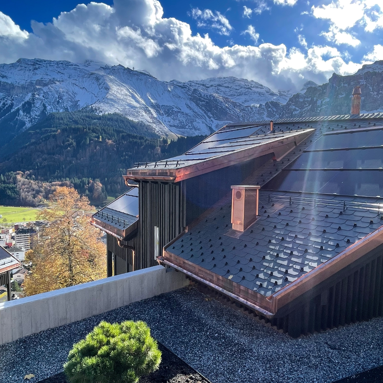 Die PV-Anlage auf dem Dach