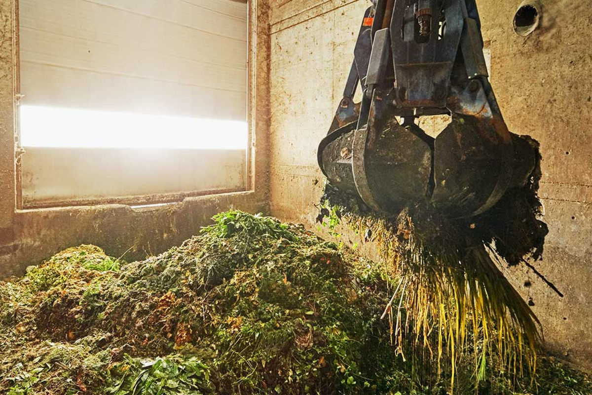 Negli impianti di fermentazione professionali vengono raccolti i residui vegetali per ricavarne biogas di alta qualità destinato alla rete di distribuzione svizzera.