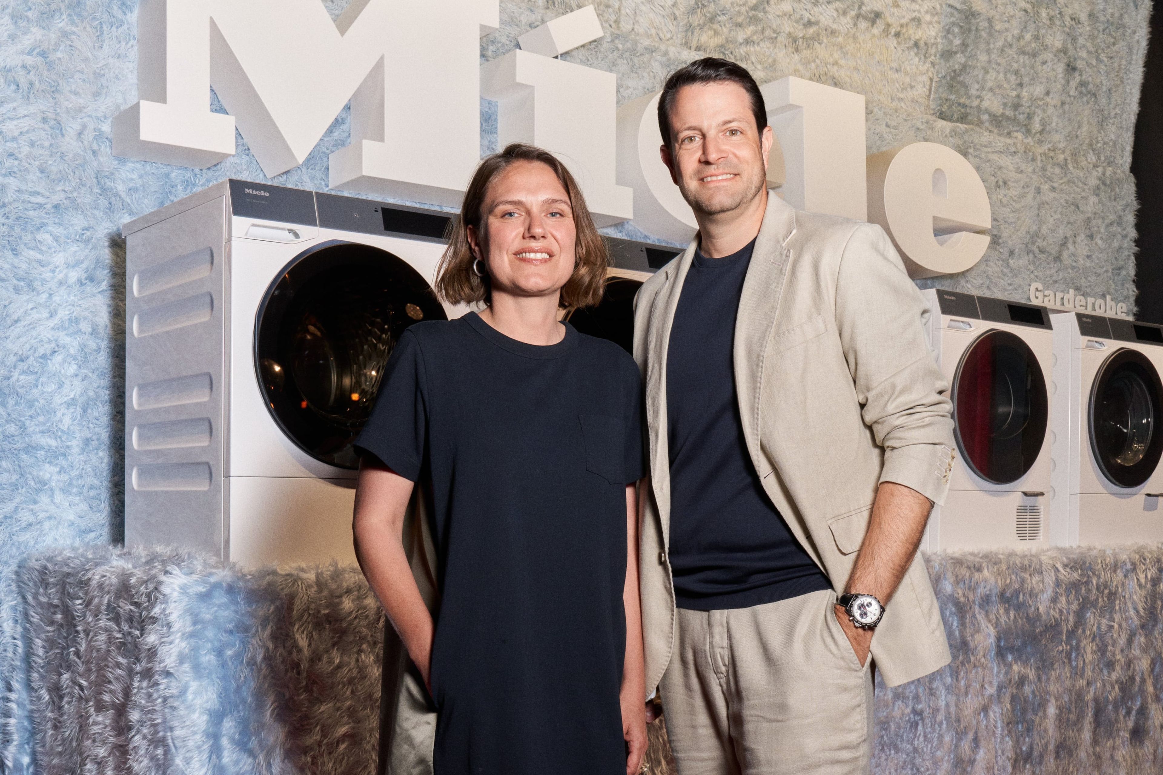 Barbara Loop, Chefredaktorin der «annabelle» und Cristian Vaccariello Head of Events and Brand Activation DACH bei Miele