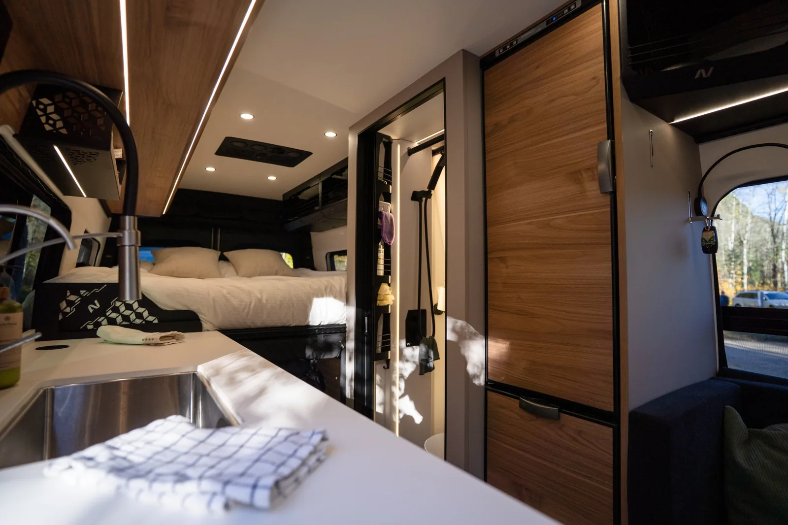 Interior of a Nav Camper ONYX camper van