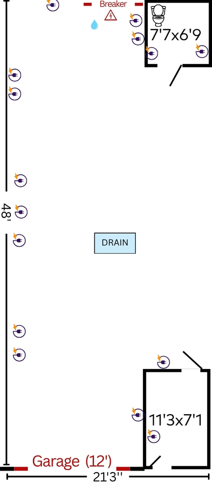 138 Wescar Lane floor plan with dimensions