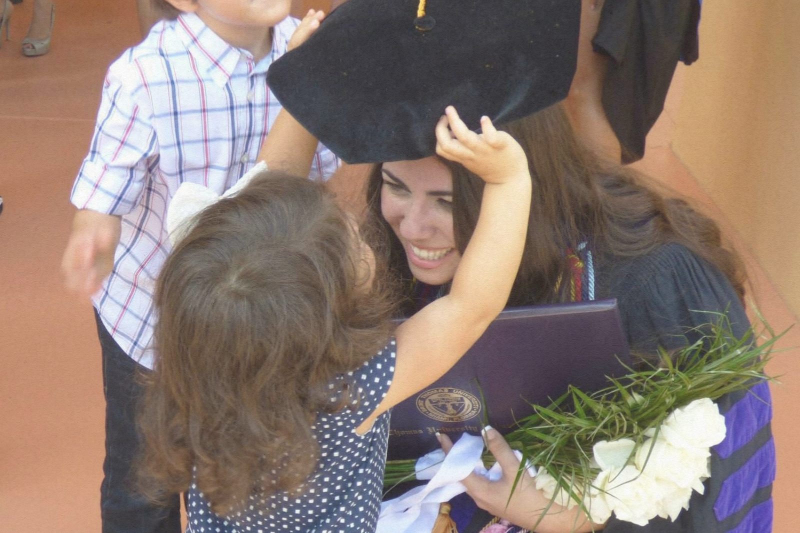 Mother daughter at graduation