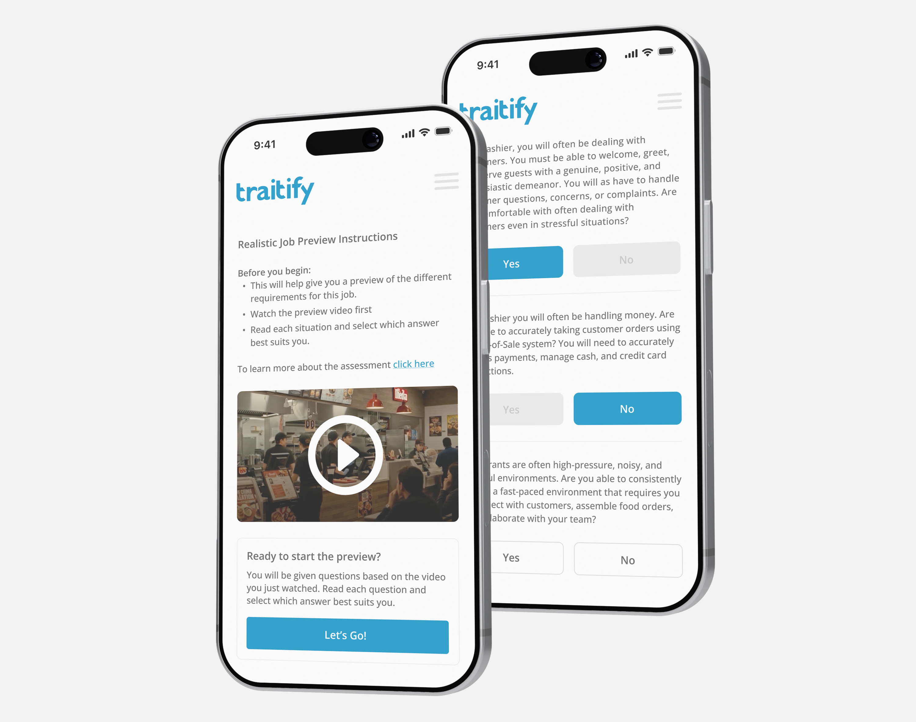 Traitify RJP assessment image