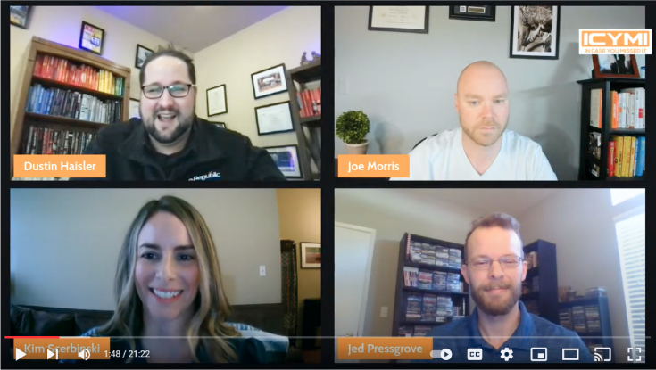Screenshot of Livestream talk with  Kim and CIOs and Reporters from Government Technology and eRepublic