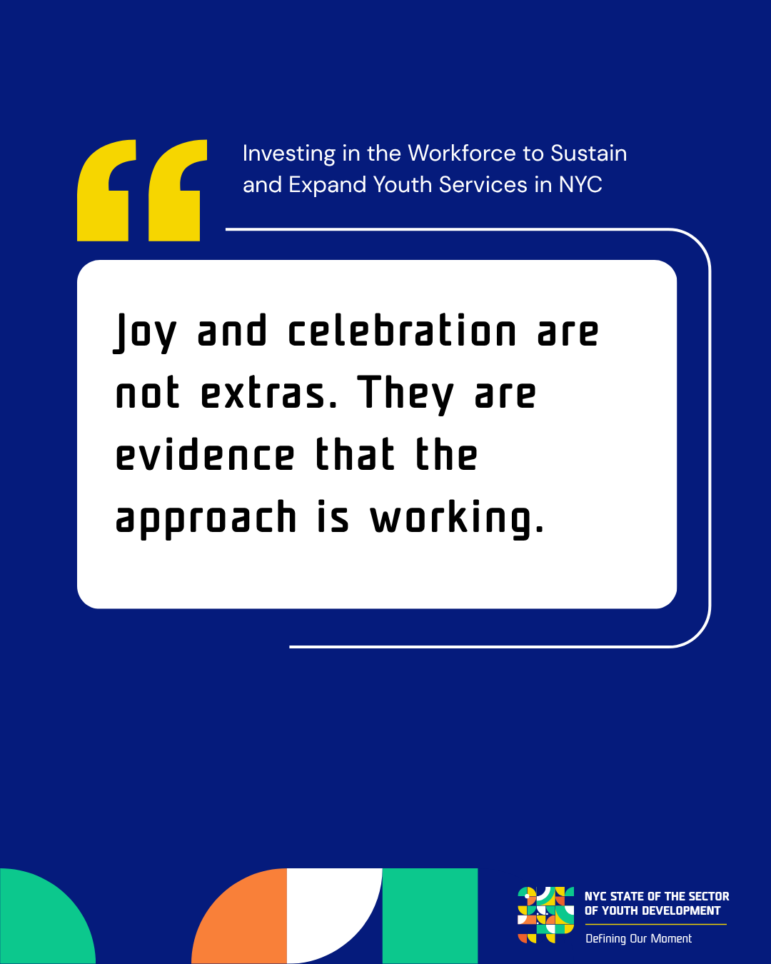Joy and celebration quote card
