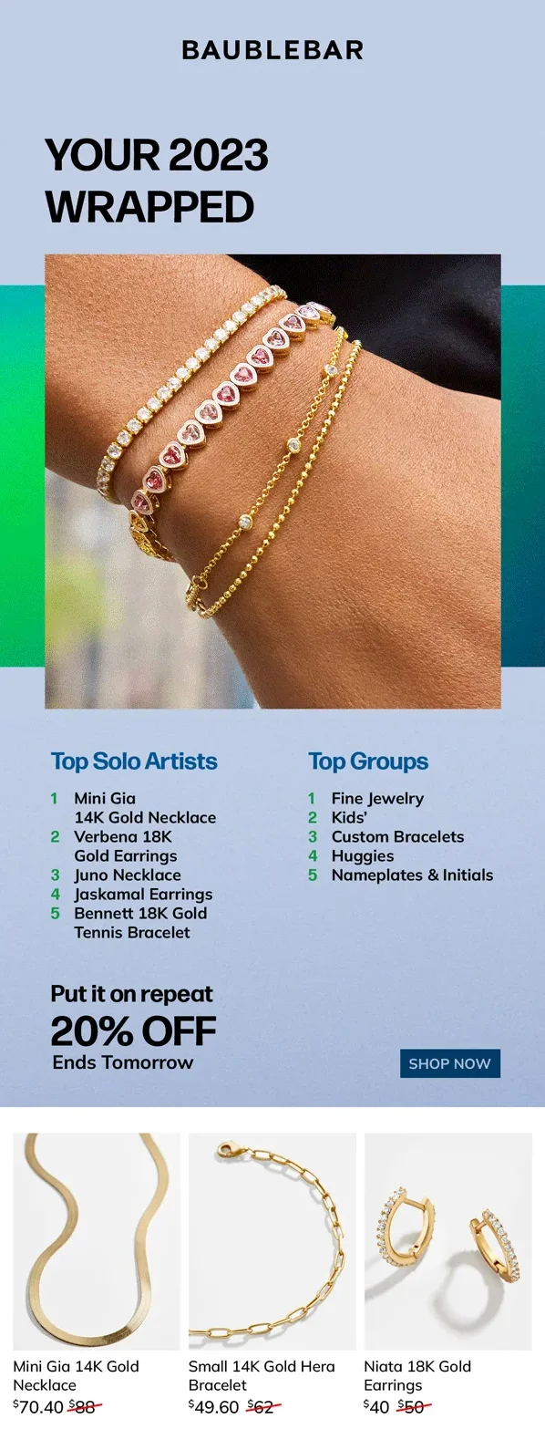 Jewelry Email Marketing 40 Amazing Examples For Online Stores