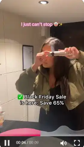 Black Friday advertising example featuring user-generated content