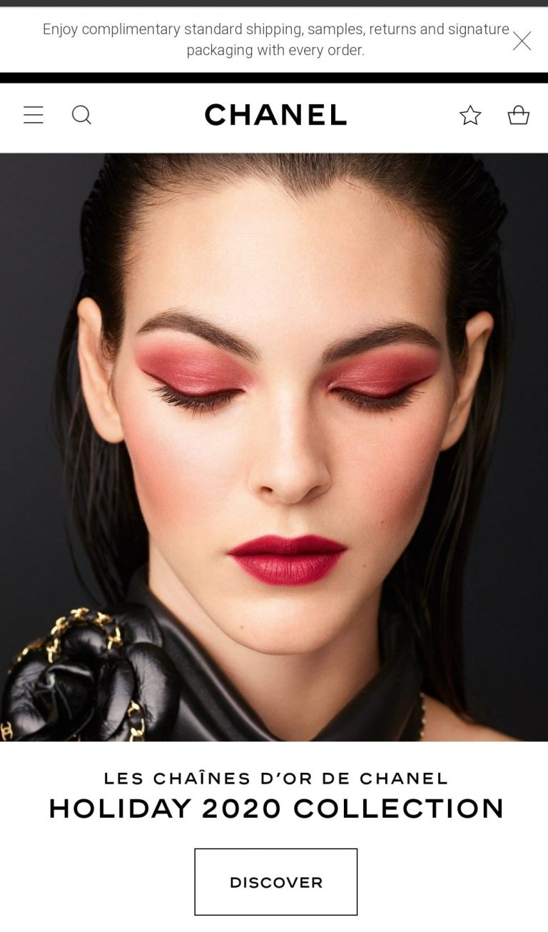 Black Friday campaign ideas Example of a special collection for Black Friday by Chanel
