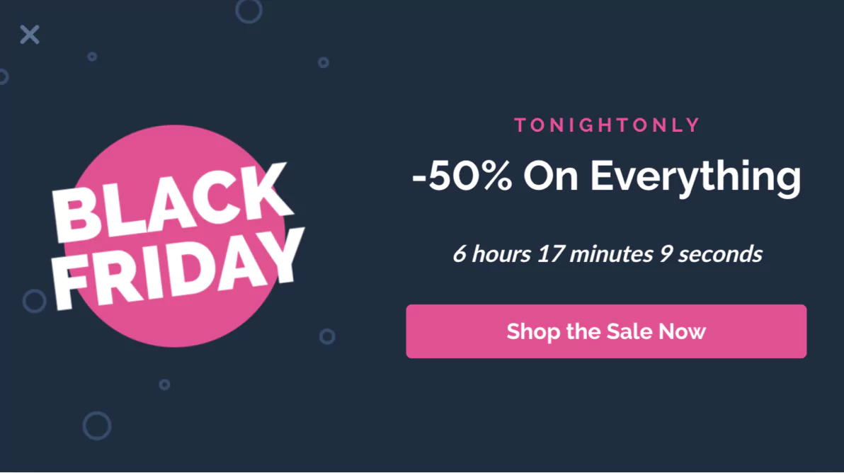 Black Friday eCommerce popups