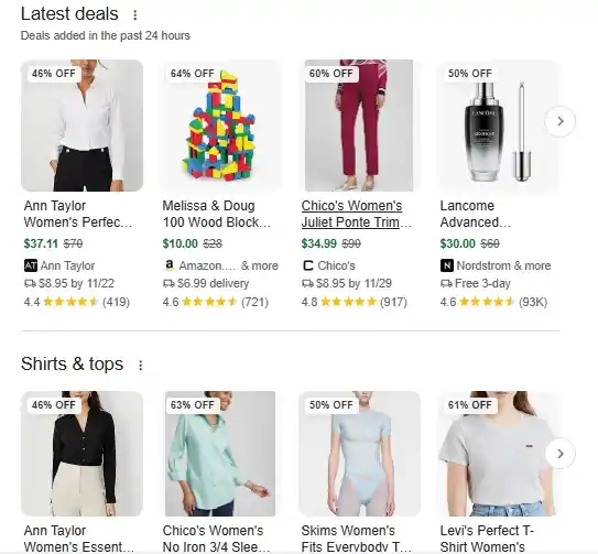 Getting deals to show on search results as a result of Black Friday SEO