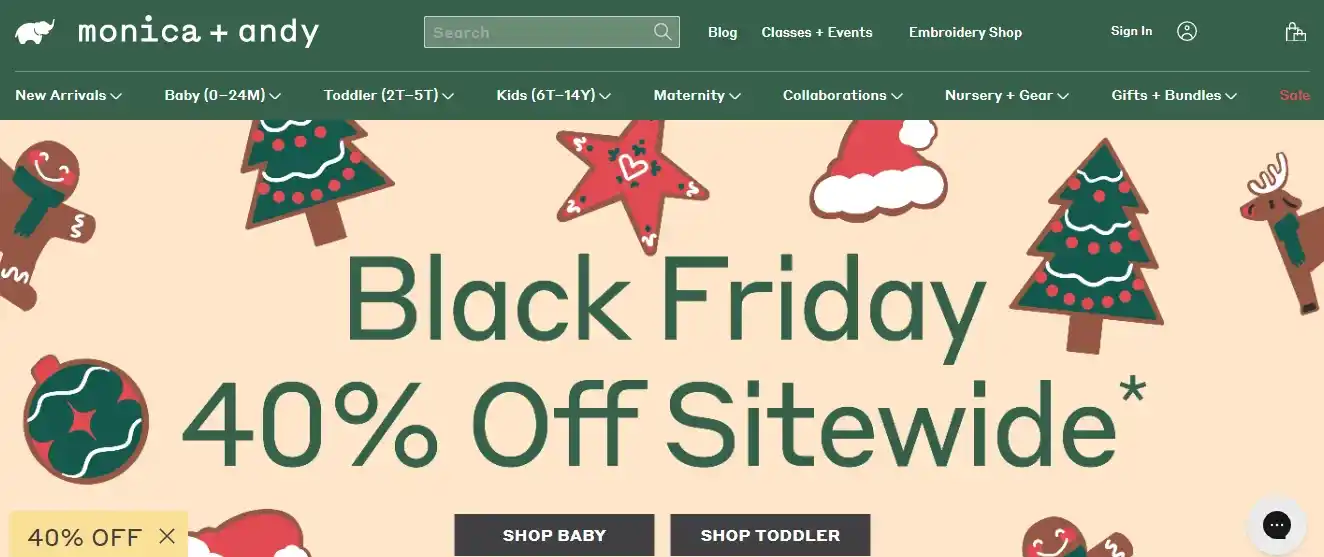 Updating the banner should be the first thing an eCommerce store should do on Black Friday