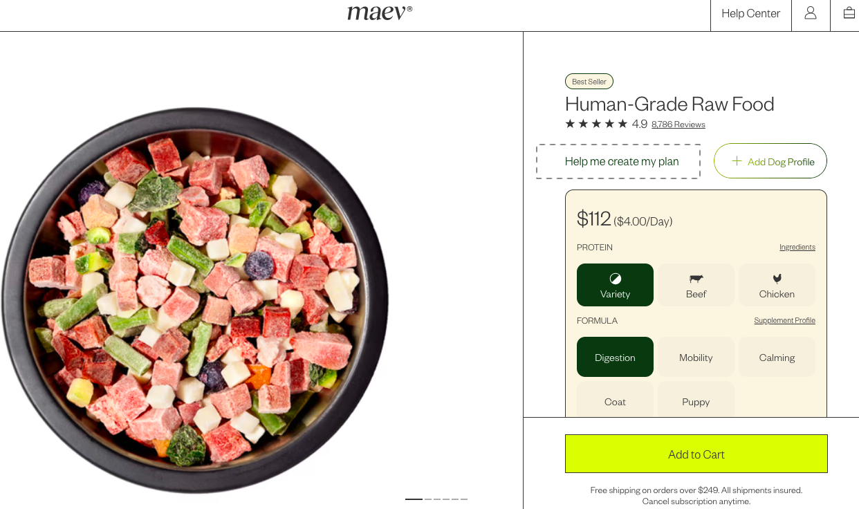 Maev personalization hook on product page helps more cart additions
