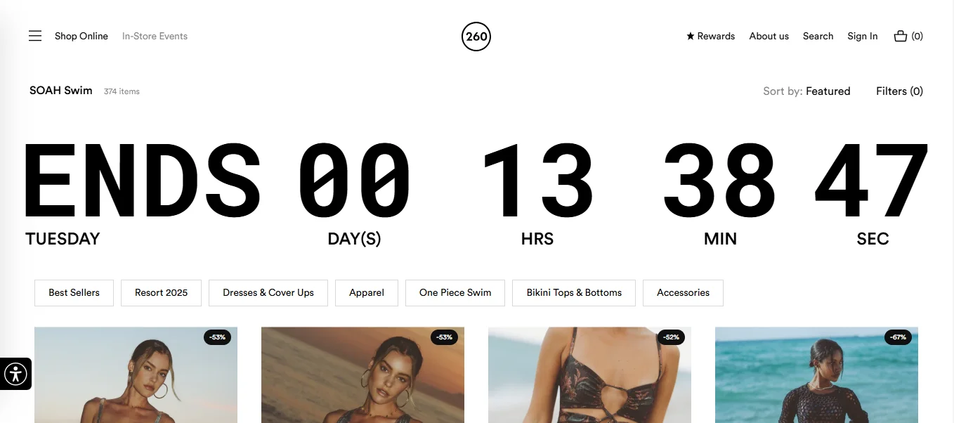 Animated countdown timers or real time ones, help sell the urgency, especially when you've a limited time sale going.