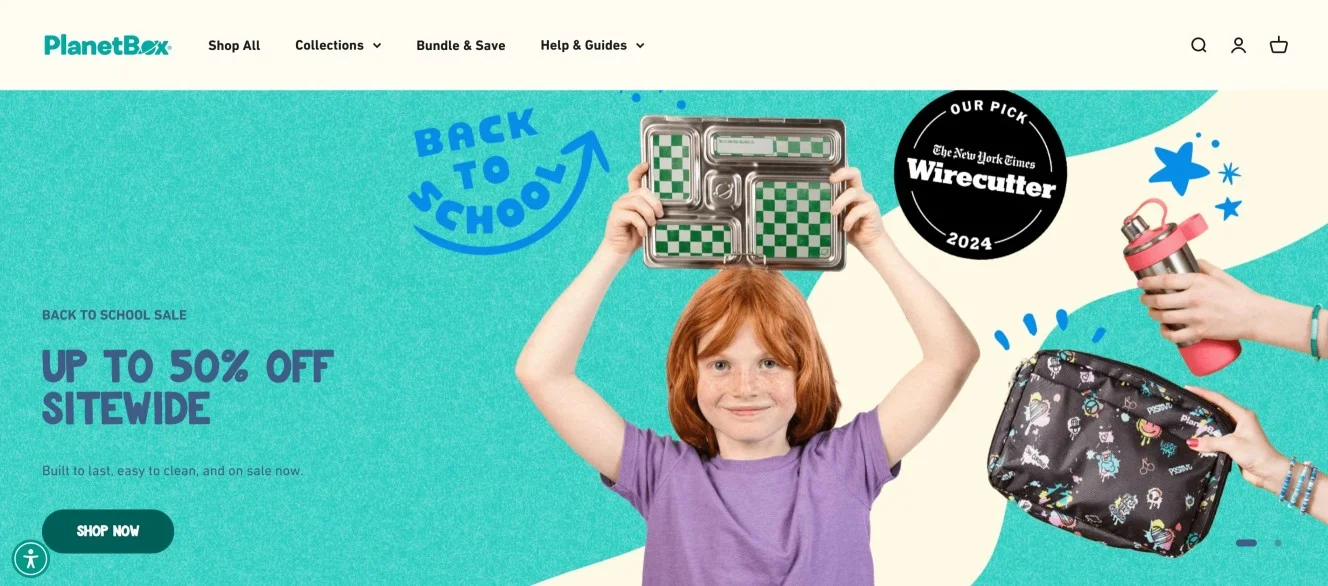 Your homepage should show the most relevant promotions, so as to lead warm shoppers to sale pages
