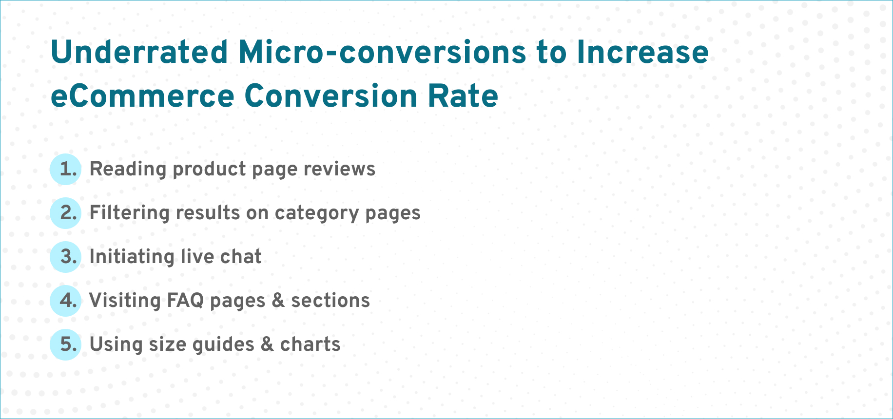 how to use microconversions to improve eCommerce conversion rates