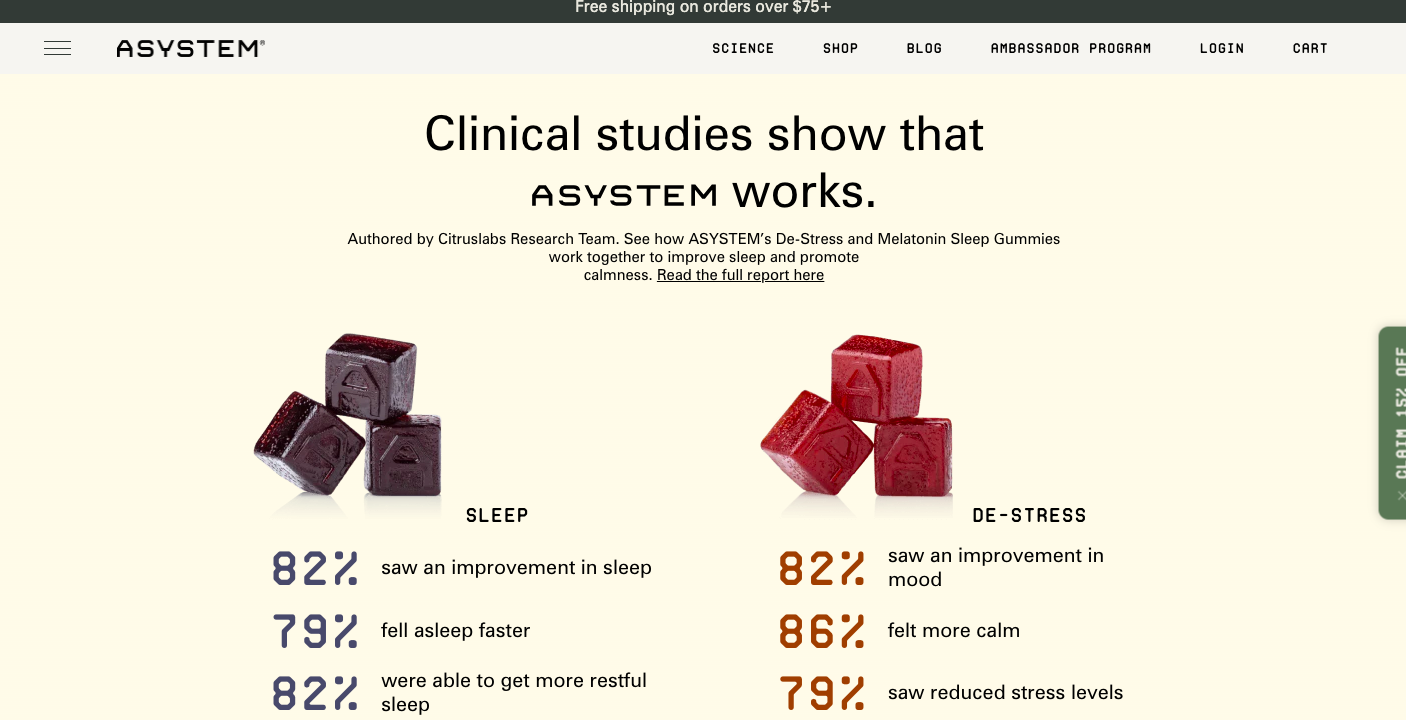 Asystem designs their product pages like FAQs converting more high intent search visitors