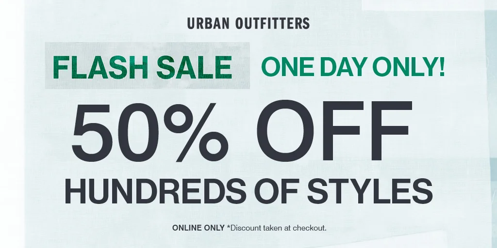 Urban Outfitters flash sale example