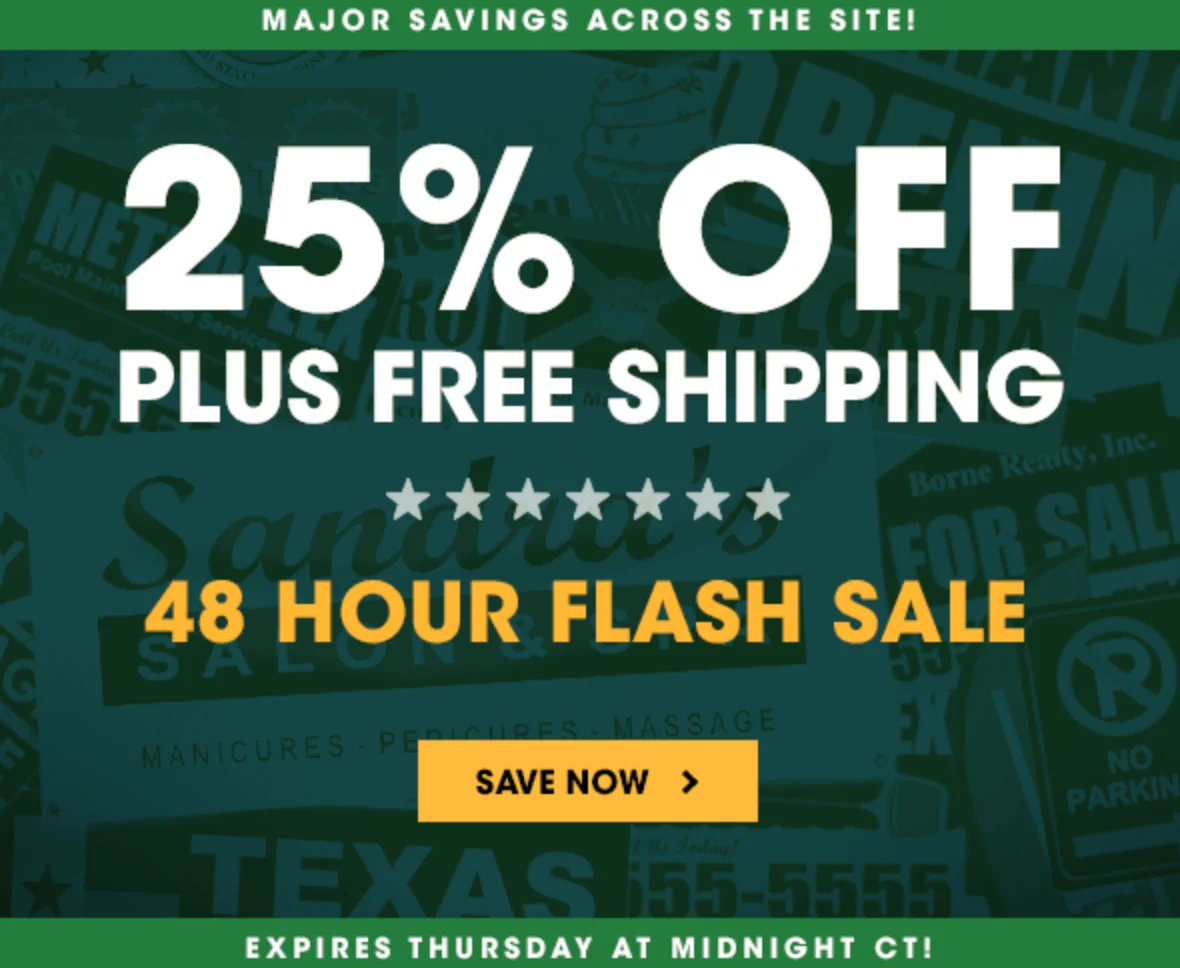 a flash sale creative should highlight the main benefit clearly