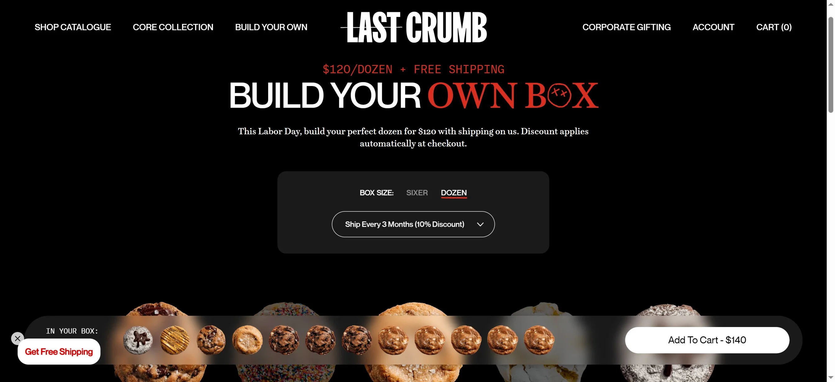 Last Crumb offering options to build own bundle