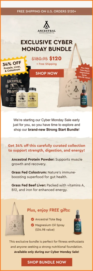 Cyber Monday limited period discount bundle offer eCommerce