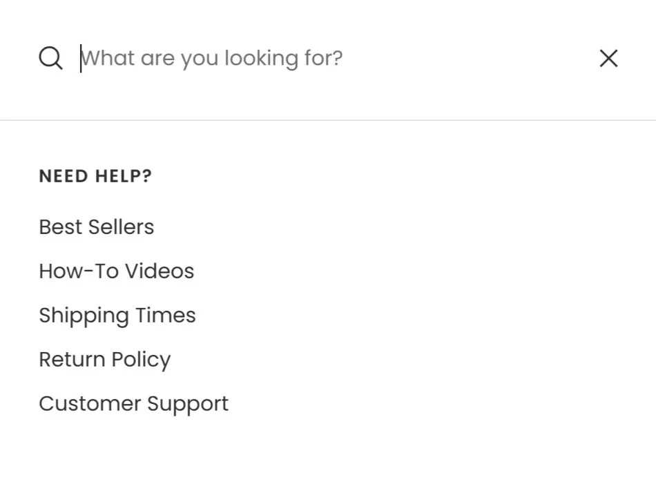Good site search bars recommend as well as guide like this example does