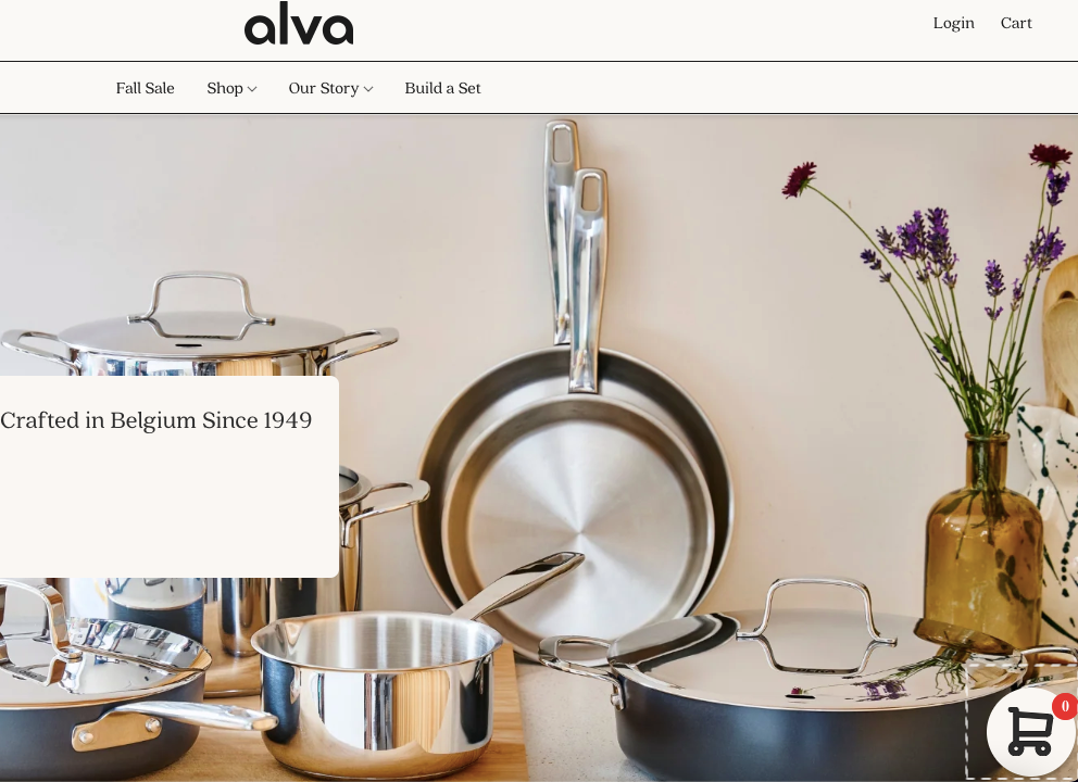 to sell more cookware use a sticky and highlighted add to cart button like Alva does