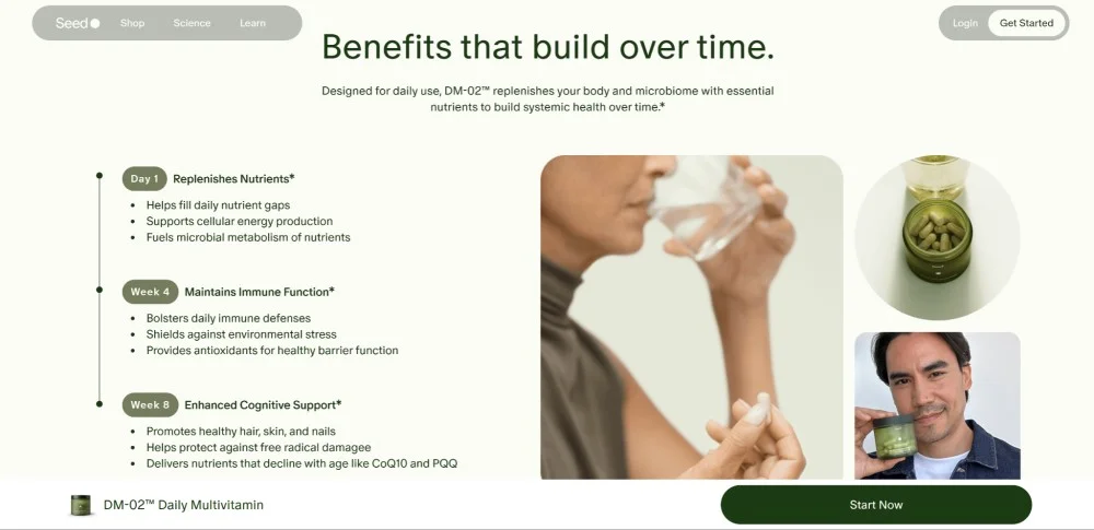 Seed the supplement store's entire selling strategy focuses on subscriptions