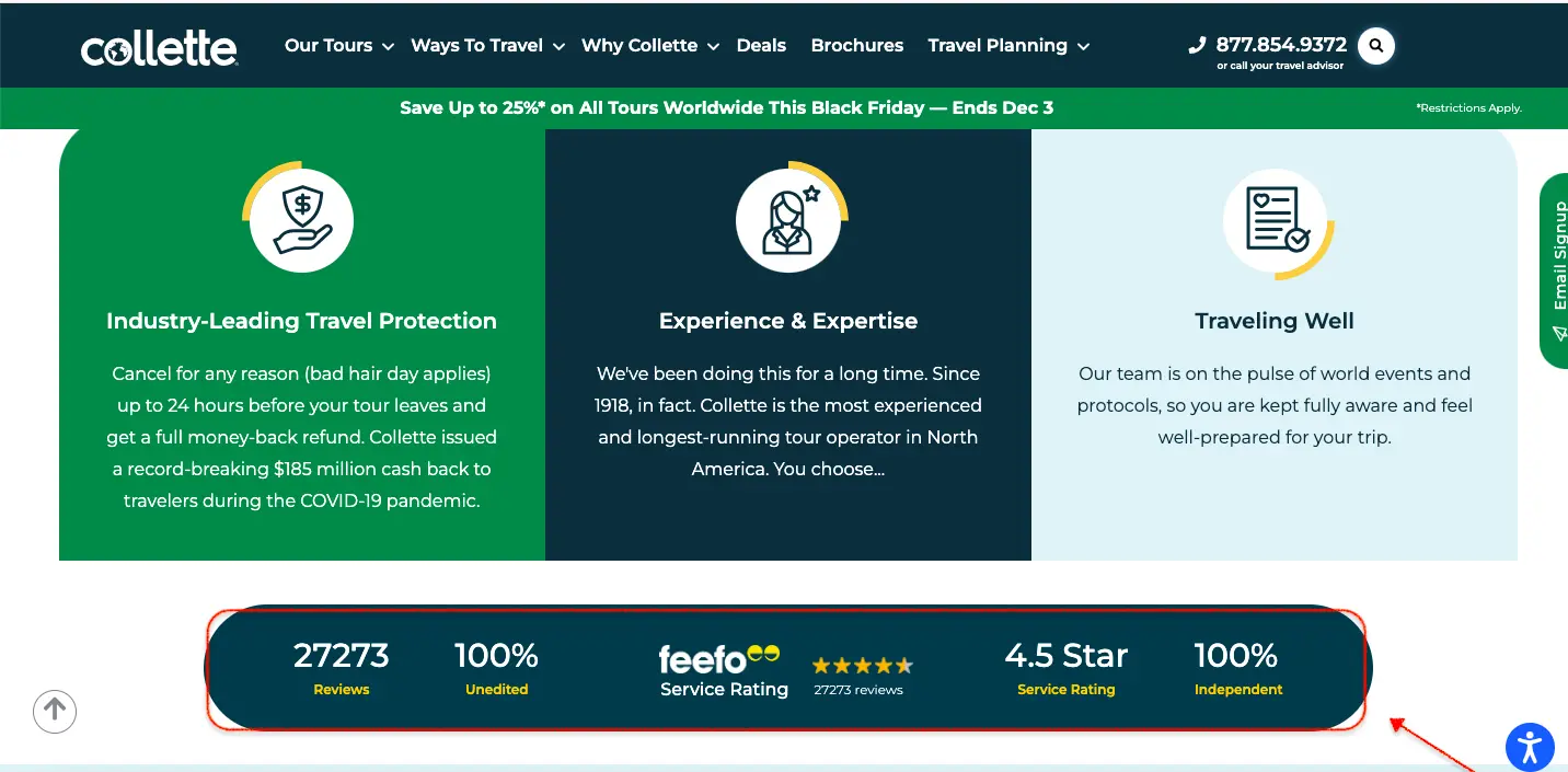 collate landing page example