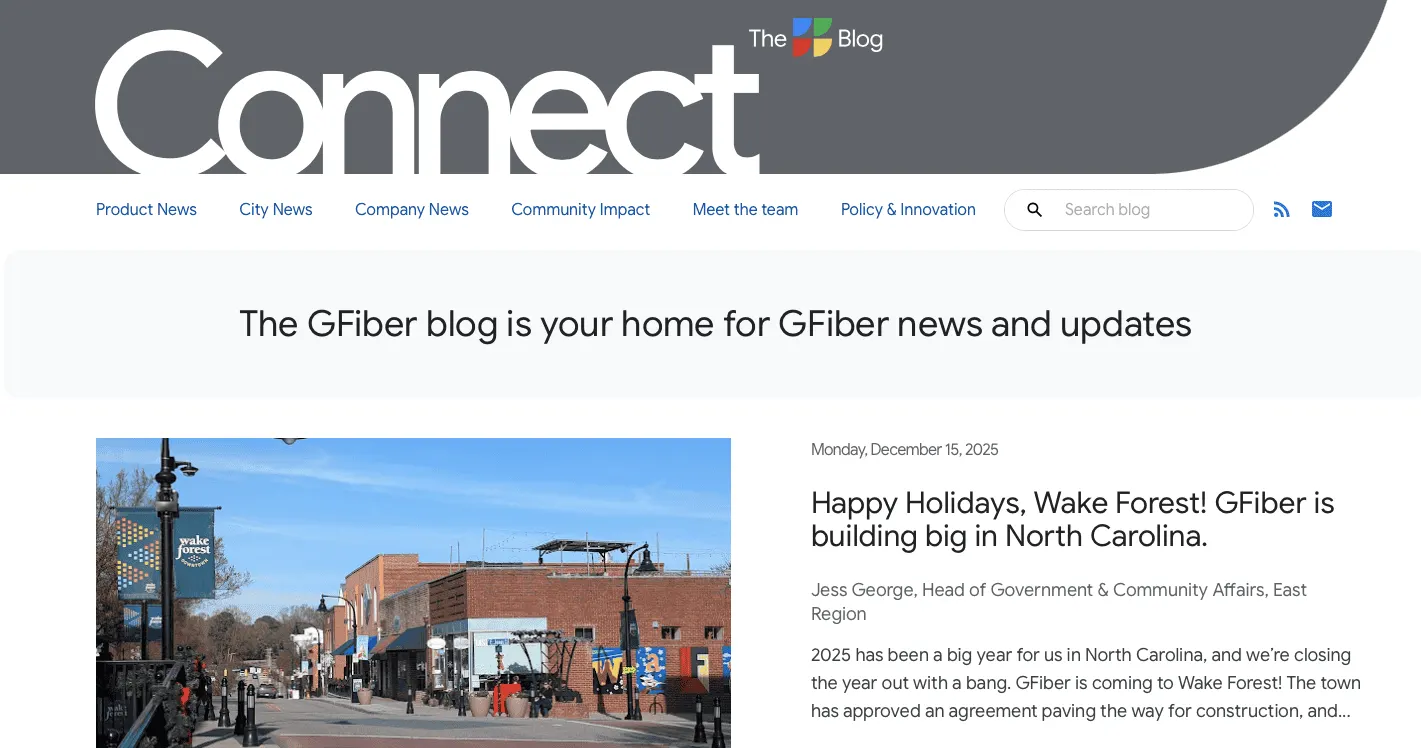 Gfiber customer education example