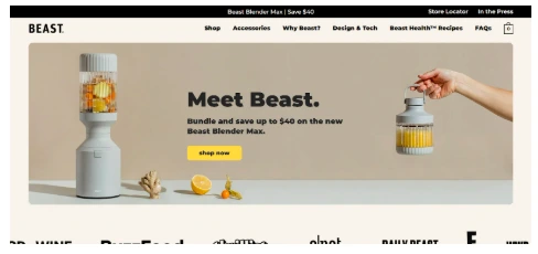 beast typeface example