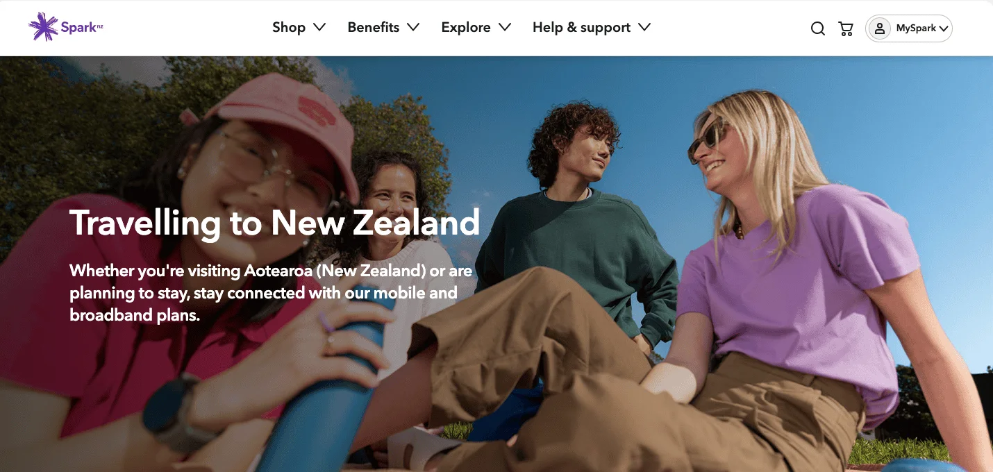 Spark Mobile Hero Image Example