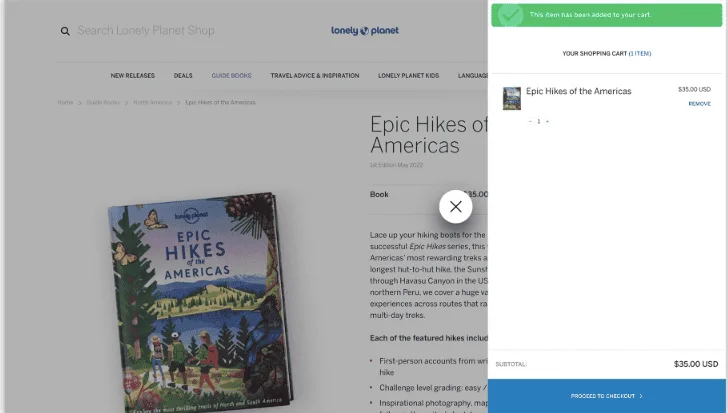 mini cart example CRO metrics