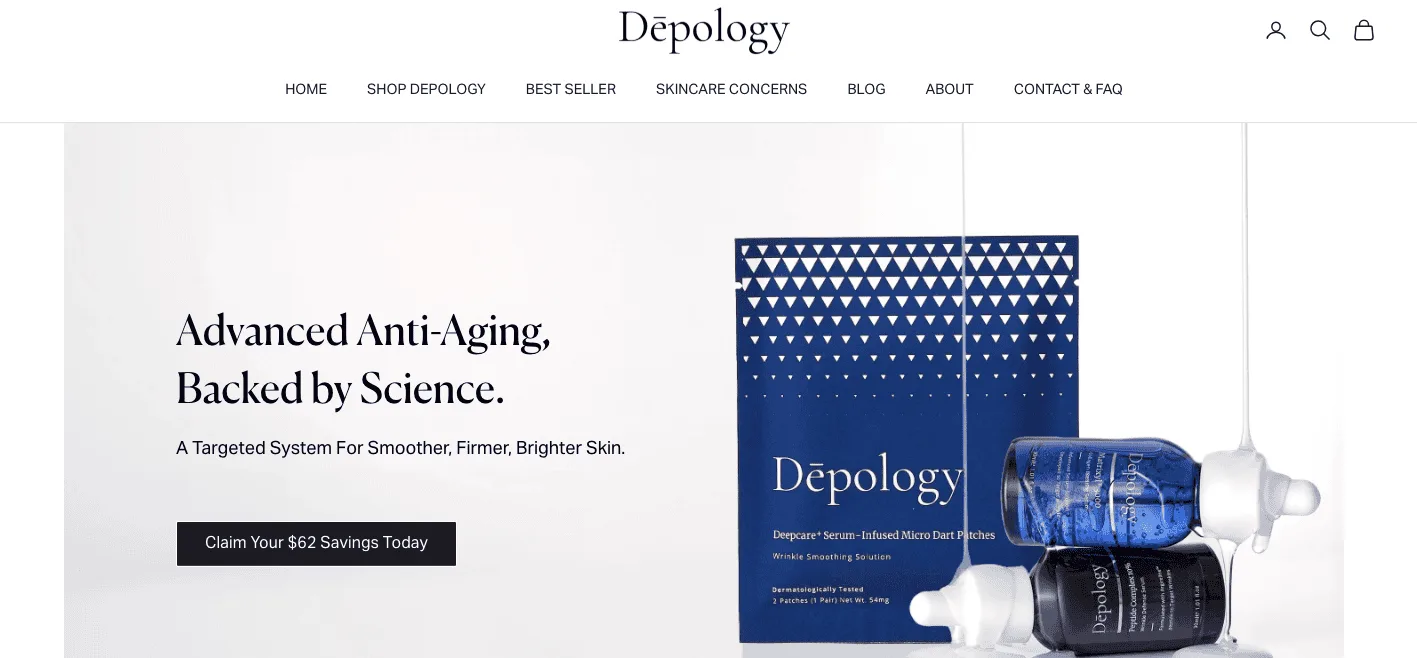 depology headline example