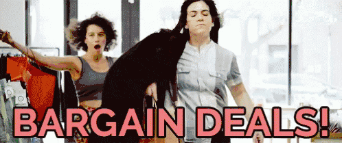 bargain deals gif average order value