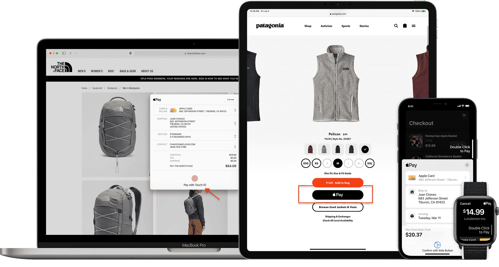 patagonia one click checkout example