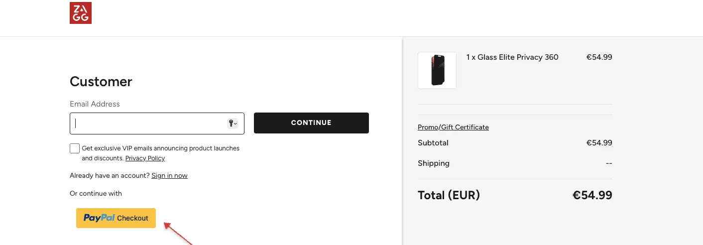 phone-case quick checkout example