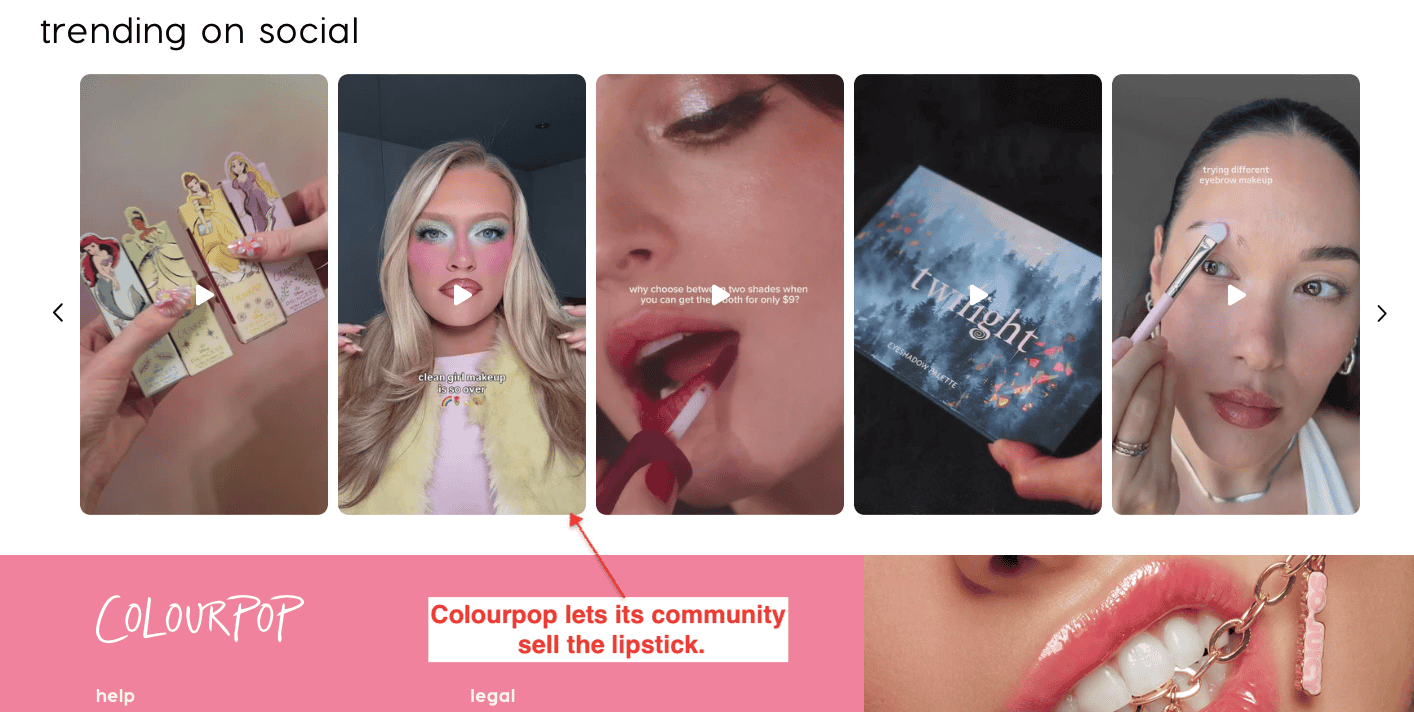 Colourpop shopify product page example