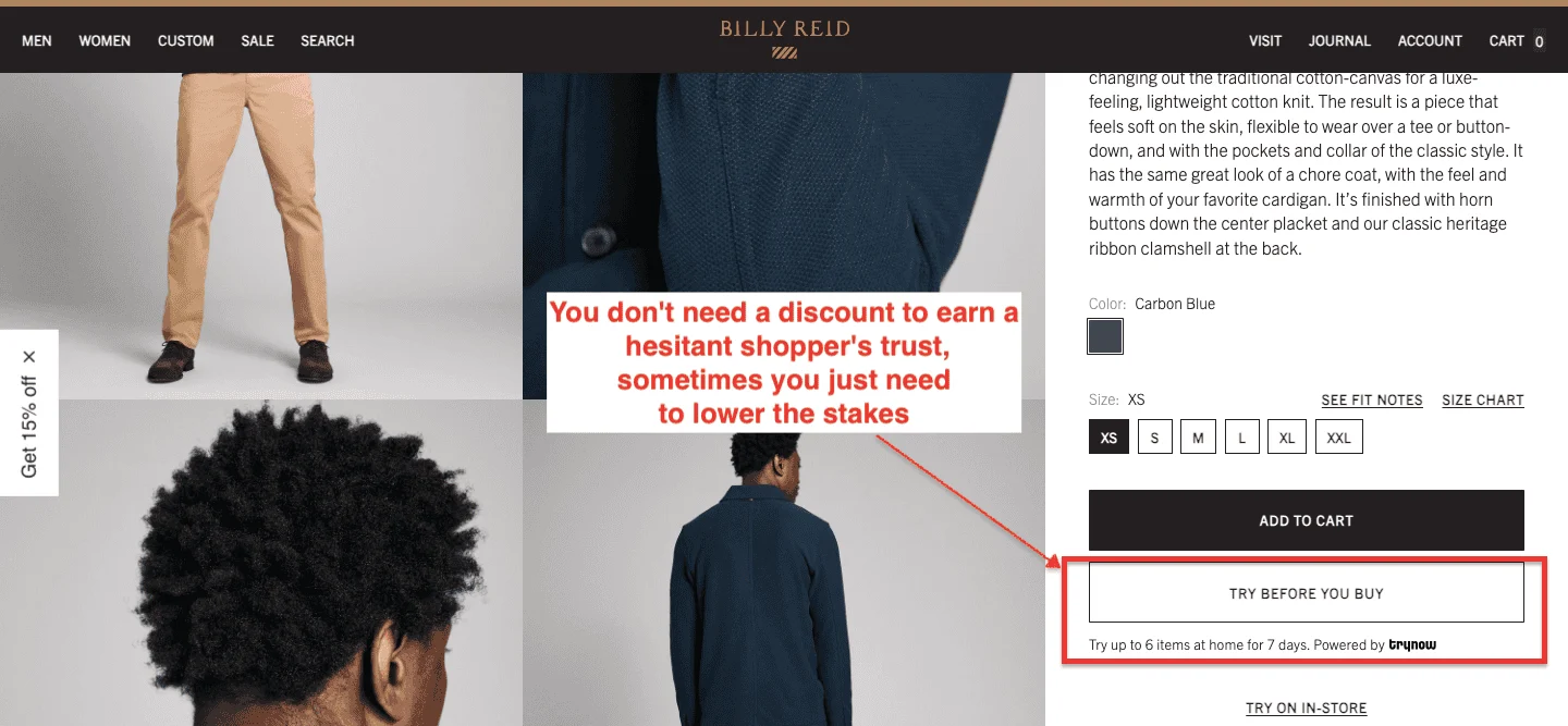 Billy Reid Trial Example