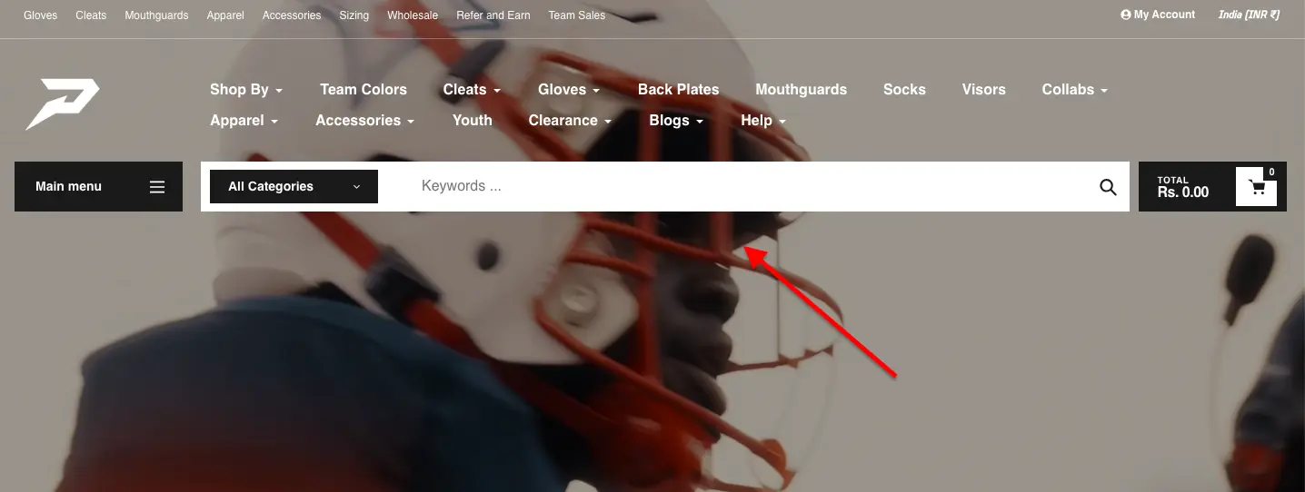 phenome elite search bar example