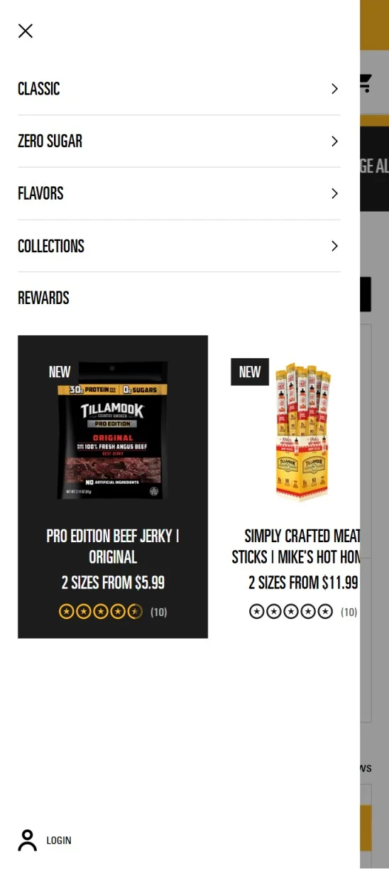 An intuitive navigation menu doesnt overload shoppers