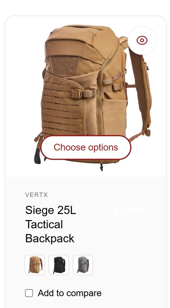 eCommerce design mistake: adding fricton with irrelevant CTA buttons (that essentially conflict)