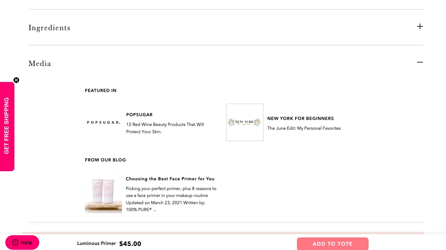 100% Pure optimizes social proof based on traffic source to improve funnel conversions