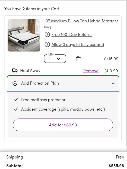 A No-Nonsense value upgrade like mattress insurance can help convert window shoppers