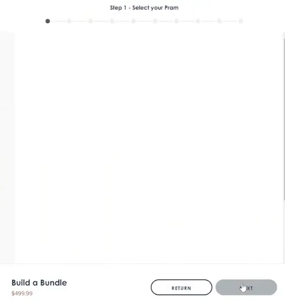 Getting window shoppers to use a site by letting them build a product/bundle