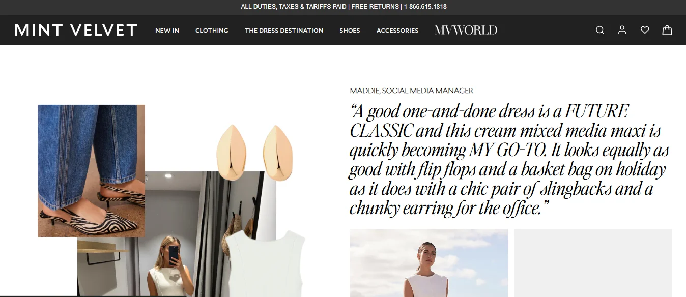 Mint Velvet avoids Shopify traffic but no sales with expert driven content