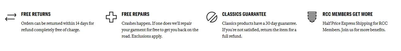 Ancillary services like repairs, warranty, and more help convert shoppers better on sports stores