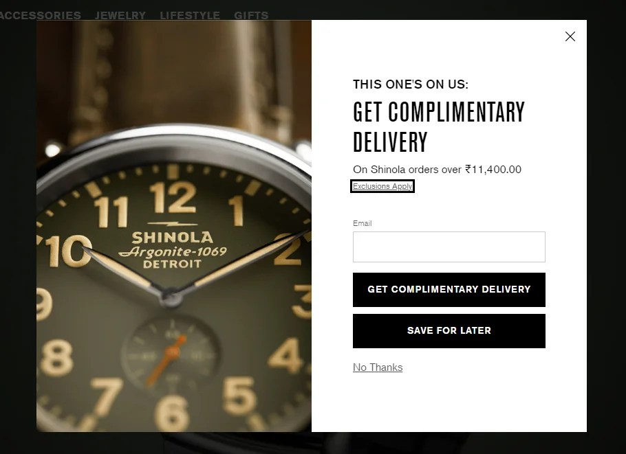 Image of international Free Shipping helps increase conversion rate