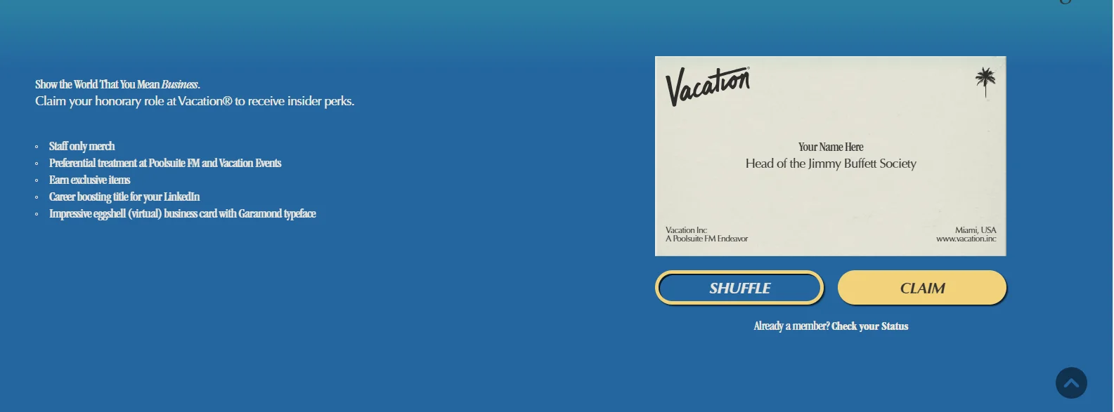 Vacation's loyalty program helps increase conversion rate for their brand
